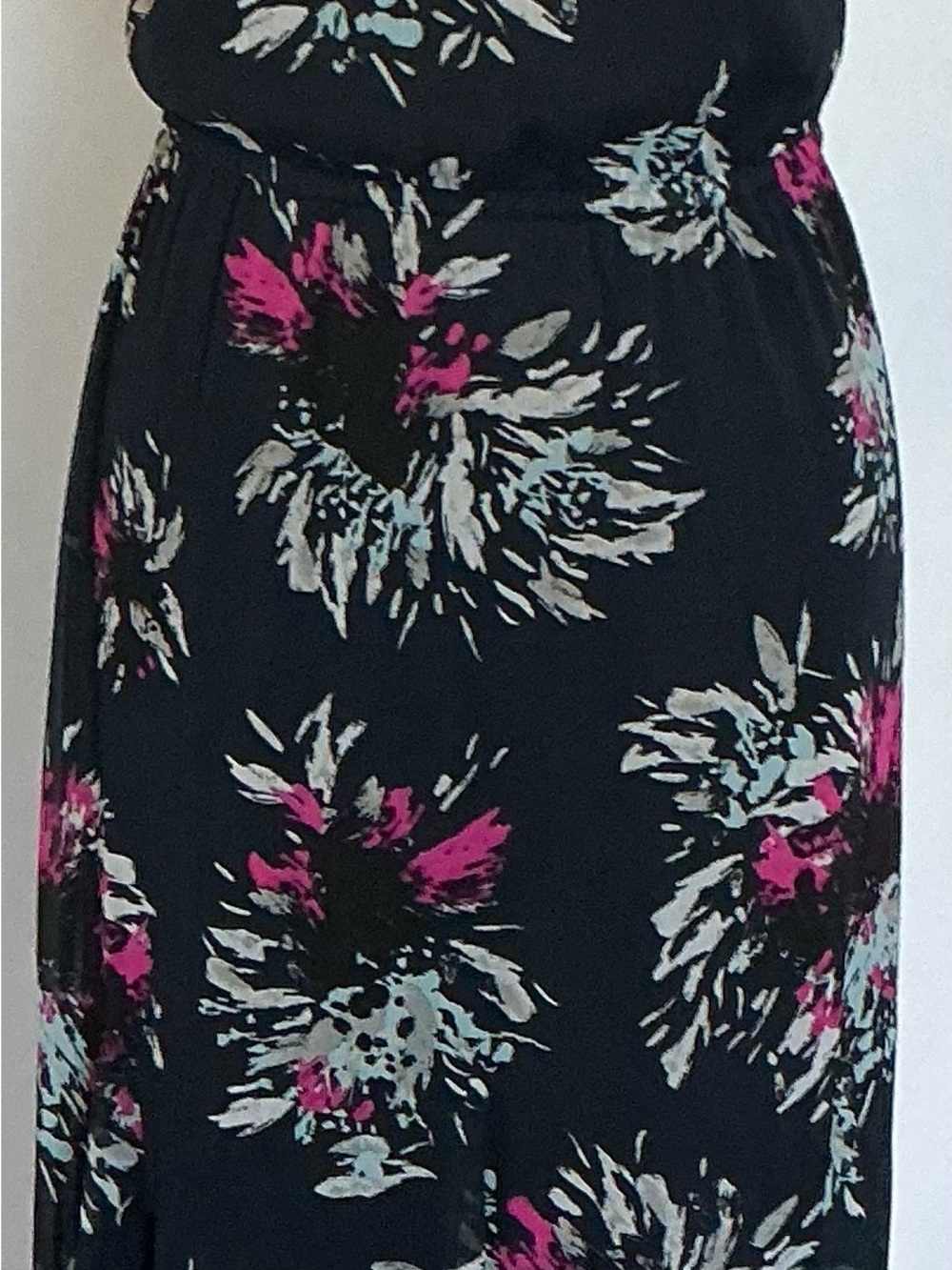 Banana Republic Floral Open-Back Maxi Dress Size 2 - Picture 5 of 7